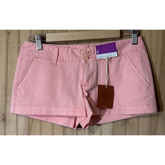 Mossimo Supply Co Short Shorts Size 3 Grapefruit Pink - Picture 1 of 4